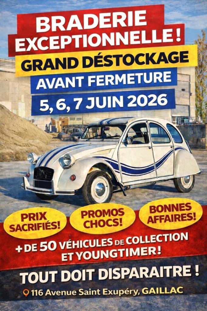 BRADERIE EXCEPTIONNELLE LesAnciennes.com