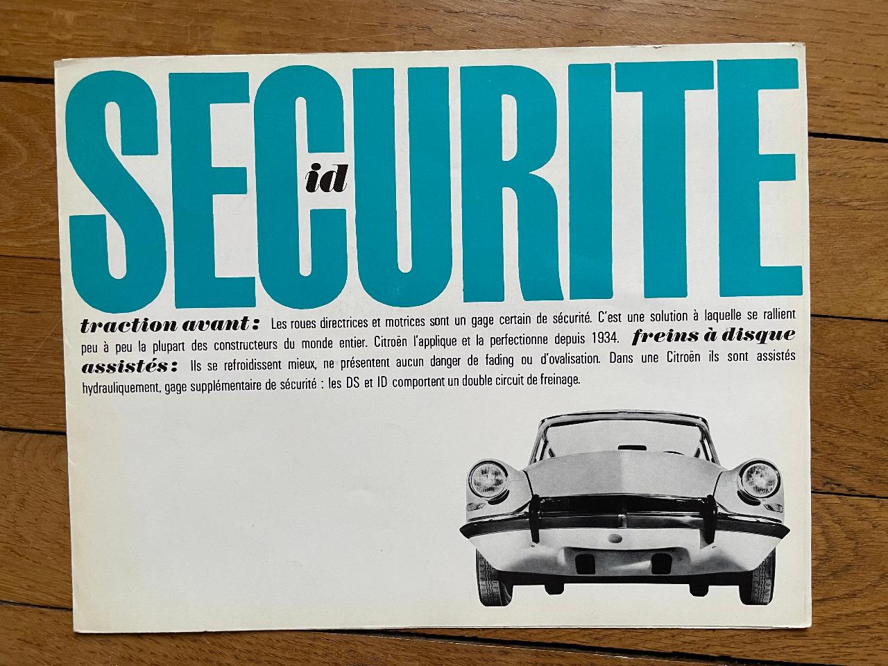 Citroën ID 19 modèle 1963 Catalogue Dépliant LesAnciennes.com
