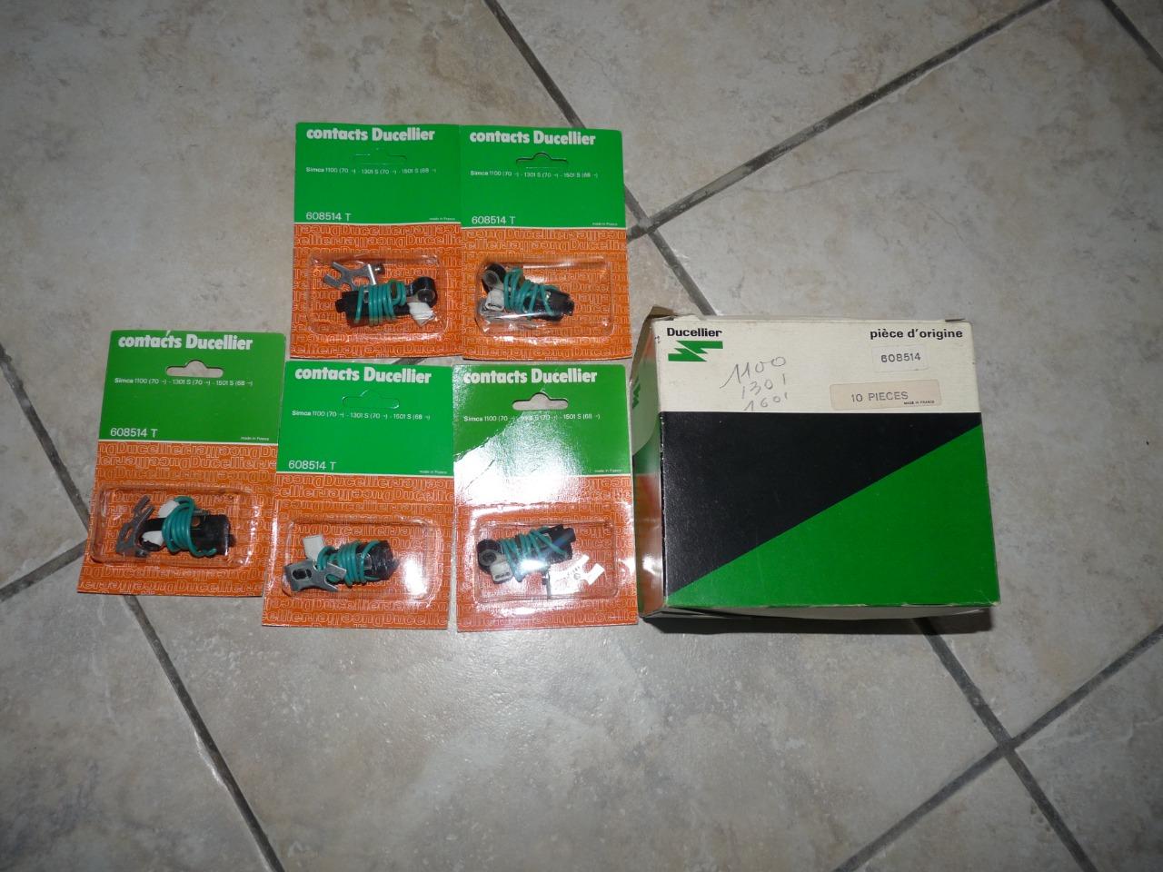 5 jeux de rupteurs Ducellier 608514 T SIMCA 1100 LesAnciennes.com