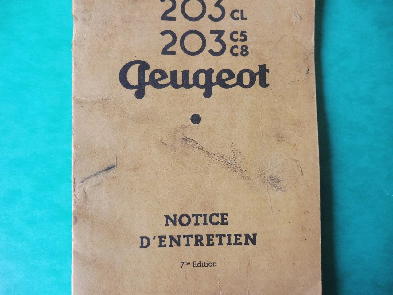 Notices entretien Peugeot LesAnciennes.com