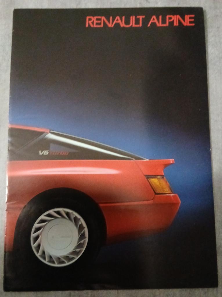 Prospectus Renault Alpine V6 GT et Turbo LesAnciennes.com