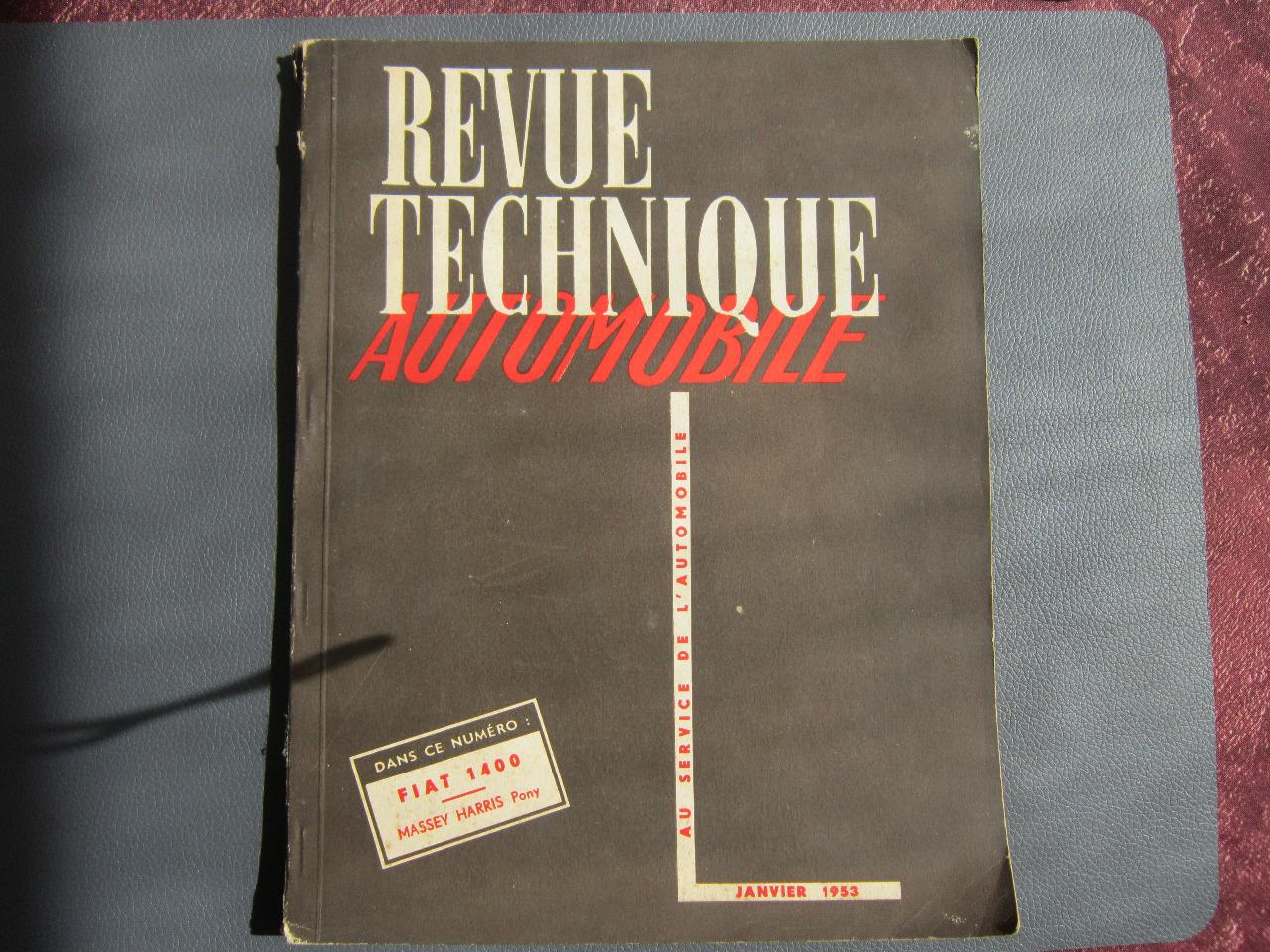 REVUE TECHNIQUE FIAT 1400 et TRACTEUR MASSEY LesAnciennes.com