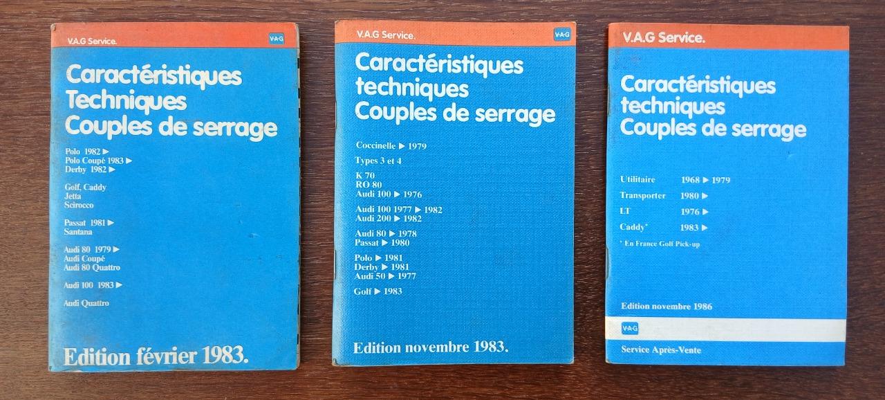 VW - AUDI documents concession 1983 à 1986 LesAnciennes.com