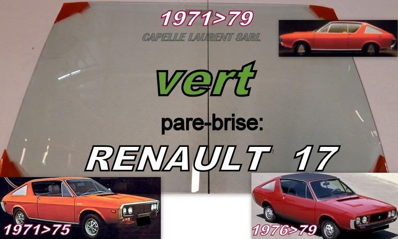 RENAULT 17 PARE BRISE NEUF LesAnciennes.com