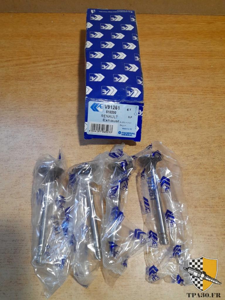 Soupapes d'échappement Renault super 5 R9 R11 1.4 LesAnciennes.com