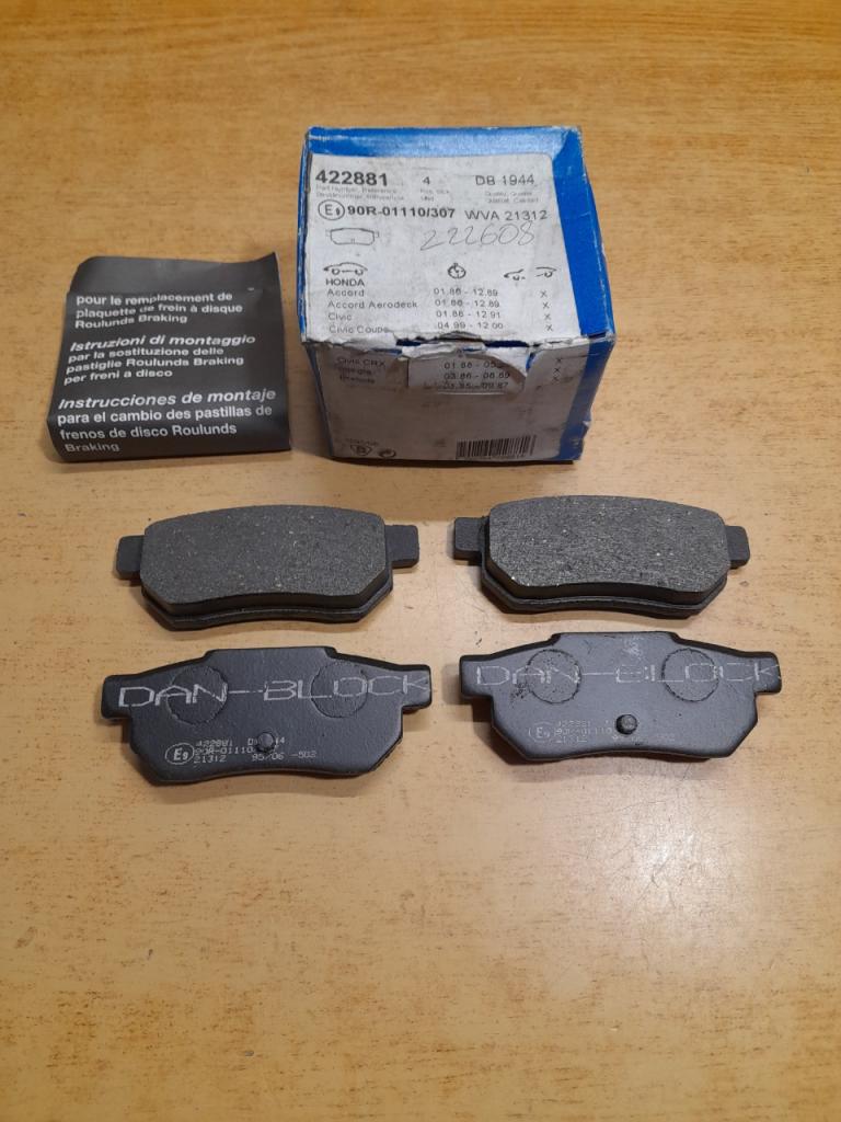 Plaquettes de Frein Arrière Honda CRX Civic Accord LesAnciennes.com