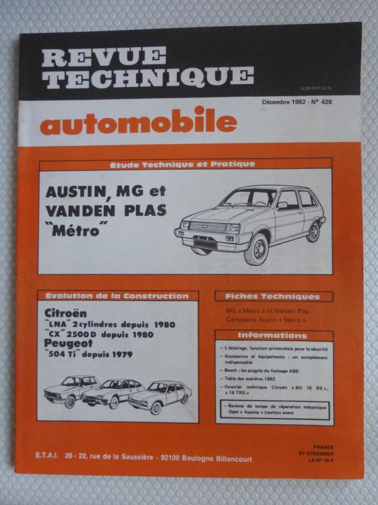 Revue Technique Austin Metro LesAnciennes.com