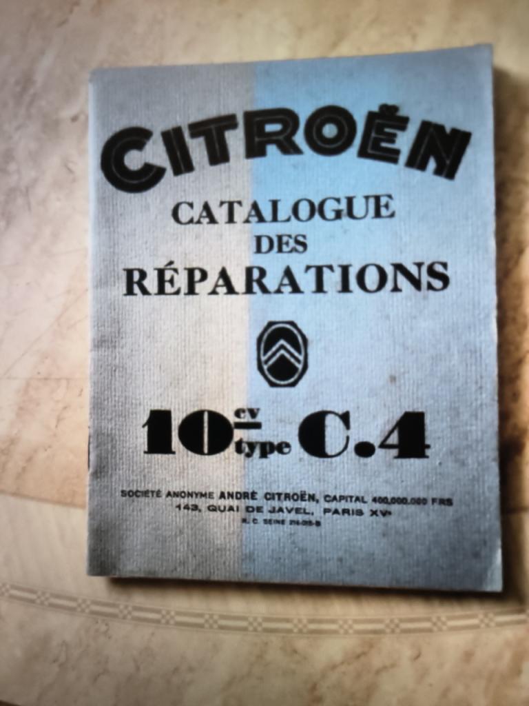 Catalogue des réparations Citroën 10cv C4 LesAnciennes.com