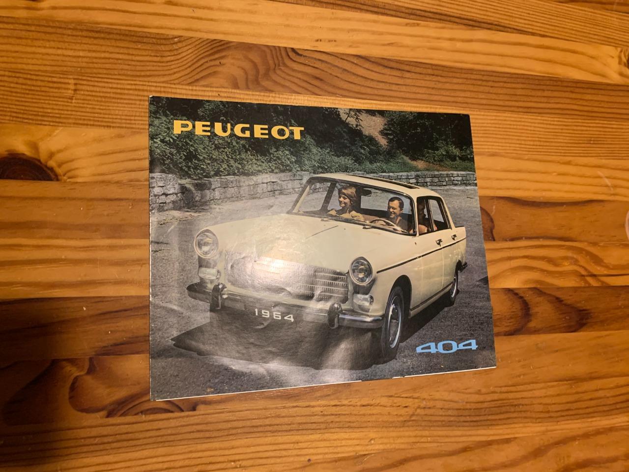 Catalogue Peugeot 404 AM1964 LesAnciennes.com