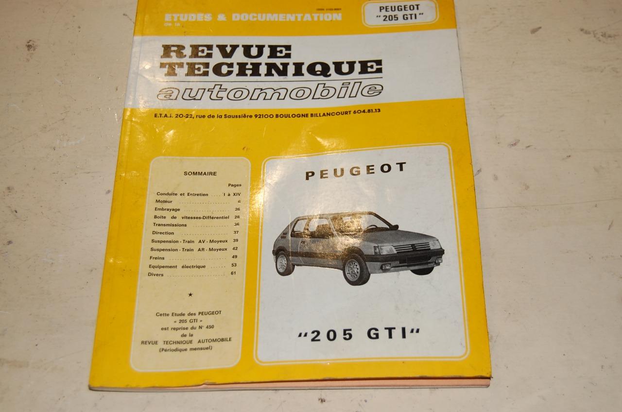Revue technique PEUGEOT 205 GTI 1600 LesAnciennes.com