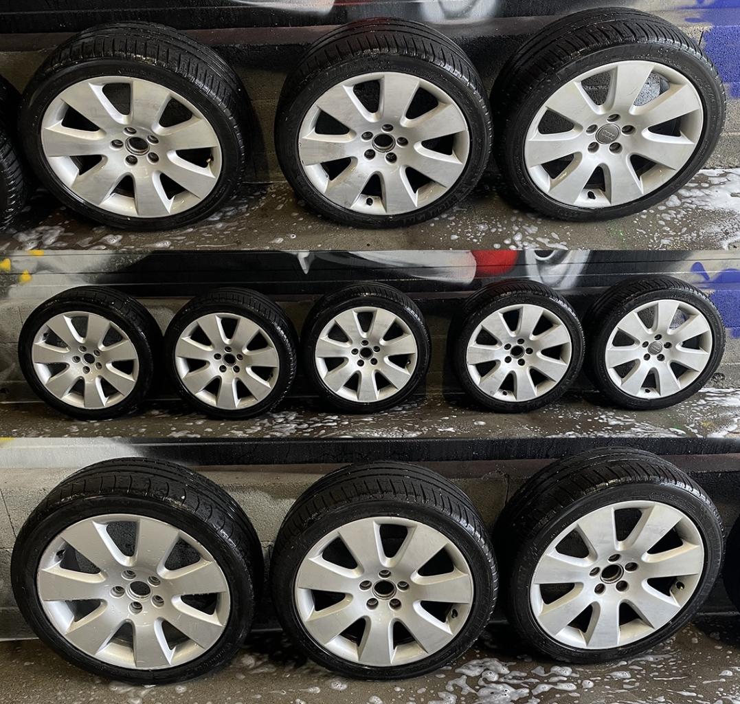 5 jantes alu AUDI 4D0601025K + 4 pneus Michelin LesAnciennes.com