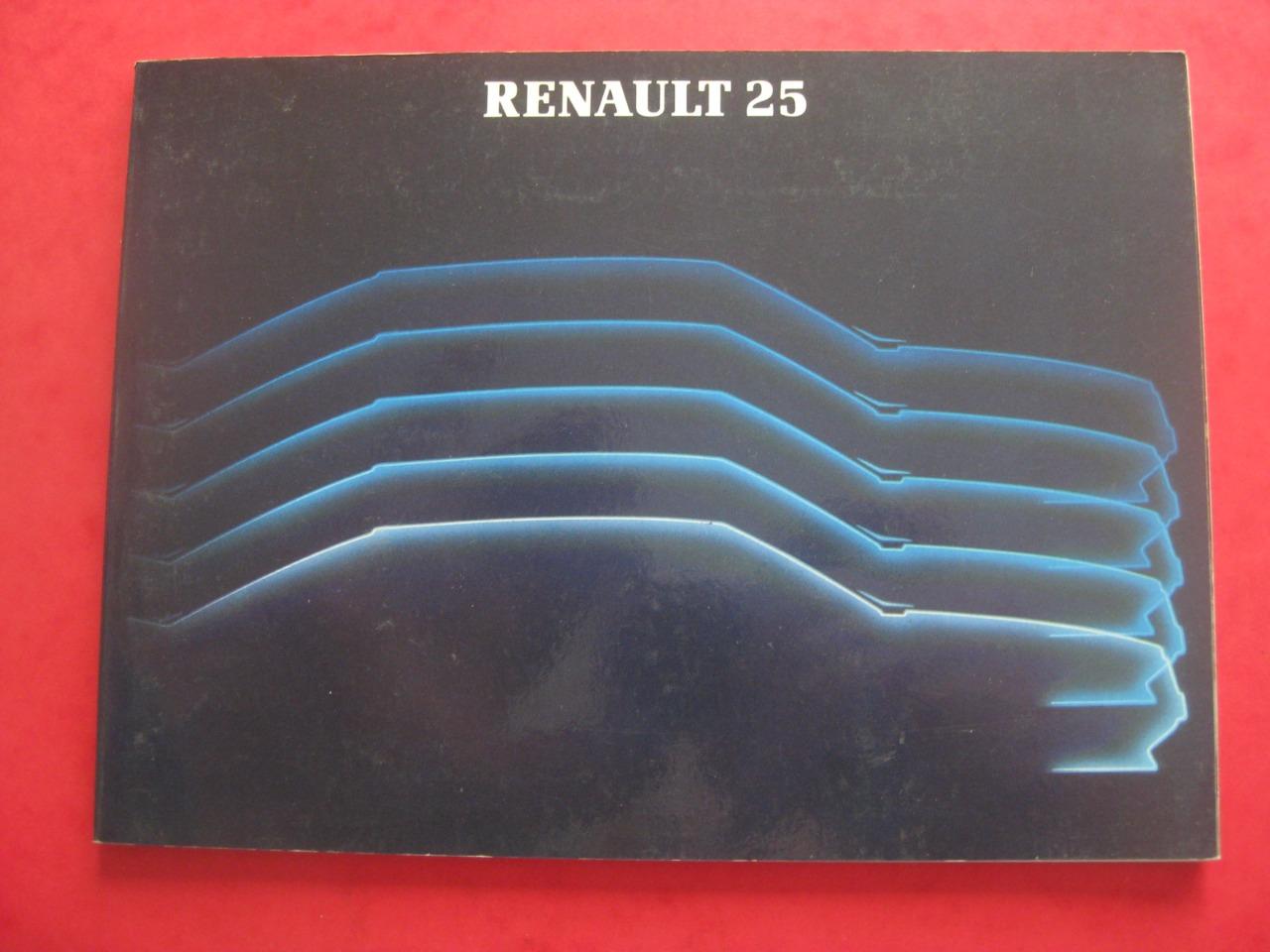 Renault 25, livret d'entretien 11/1984 LesAnciennes.com