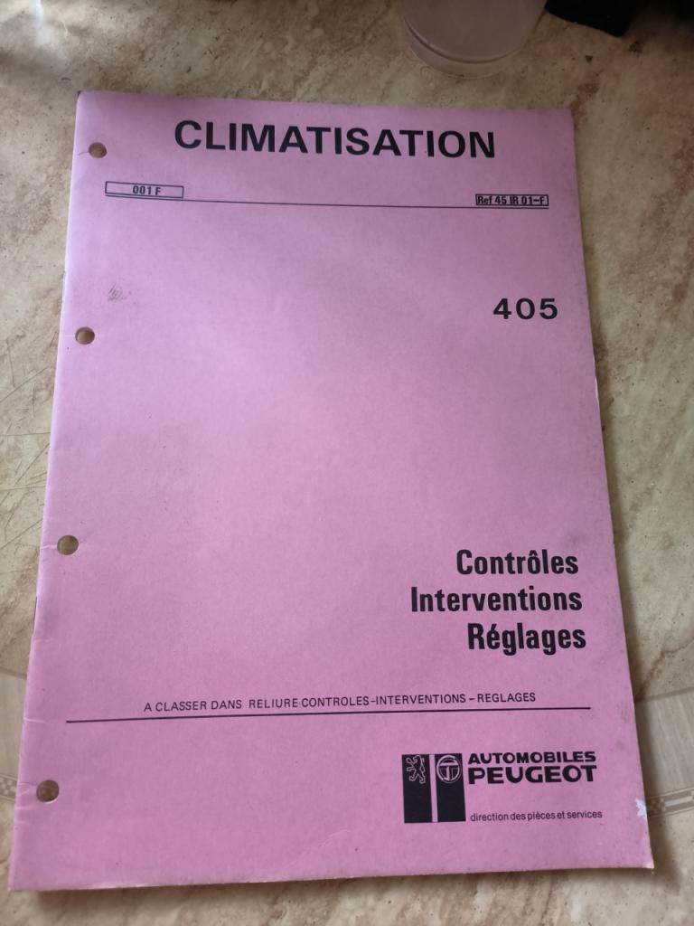 Peugeot 405 Manuel Climatisation d’origine LesAnciennes.com