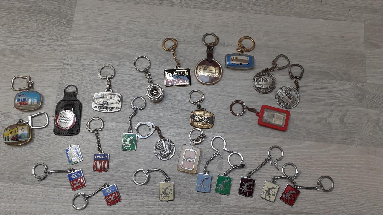 Porte-clés caravane, Citroën et Simca Aronde LesAnciennes.com