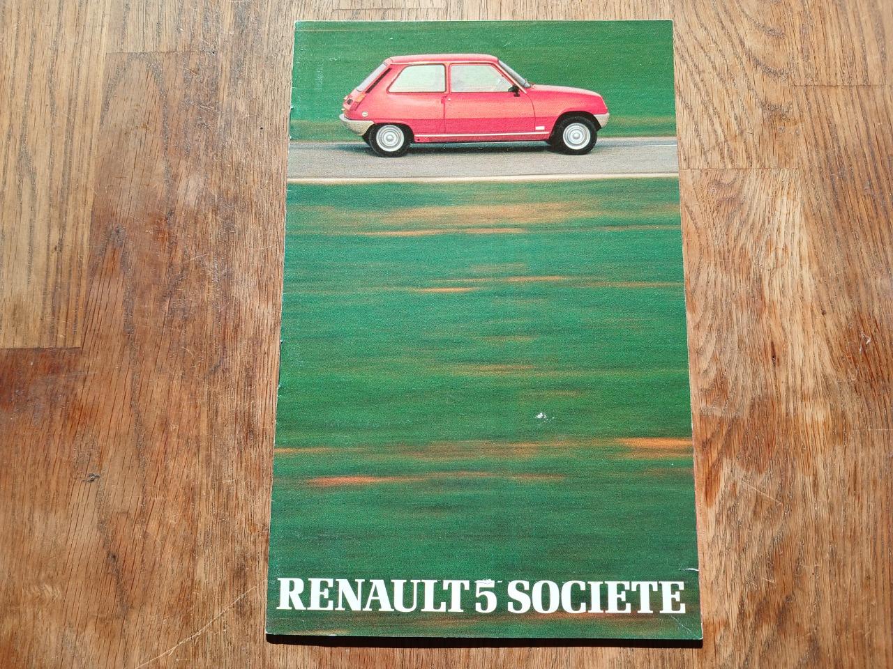 Catlogue RENAULT 5 (R5) société 1981 LesAnciennes.com