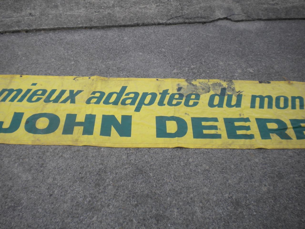 JOHN DEERE banderole publicitaire vintage LesAnciennes.com