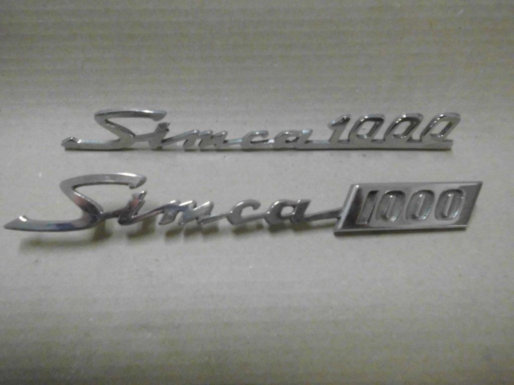 SIMCA 1000 Lettrage chromé LesAnciennes.com