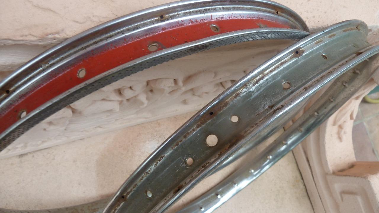 Jantes acier usine gravigny 70/42 pour vélo ancien 700 - Équipements vélos