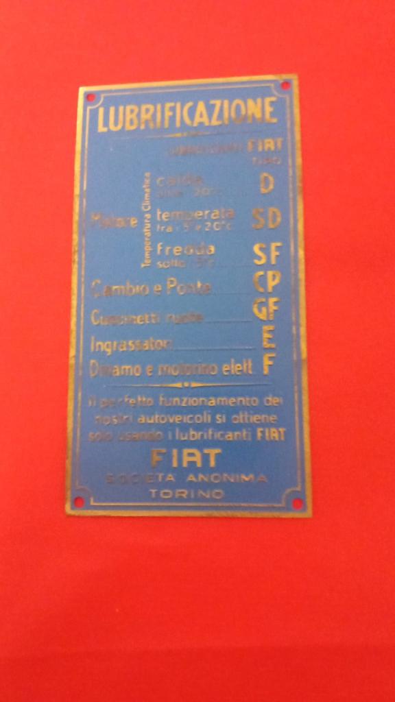 FIAT 508 Balilla 3 VITESSE PLAQUE LesAnciennes.com