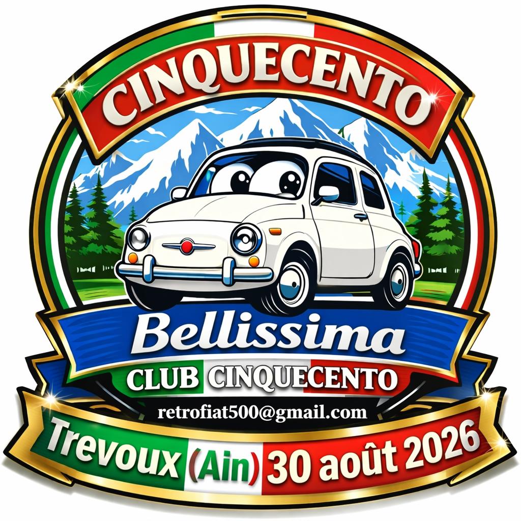 Premier rassemblement de Fiat 500 rétro à Trevoux LesAnciennes.com