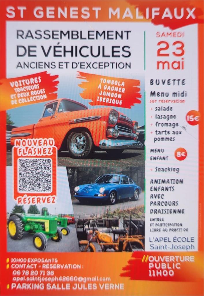 Rassemblement véhicules anciens et d'exception  St Genest Malifaux LesAnciennes.com