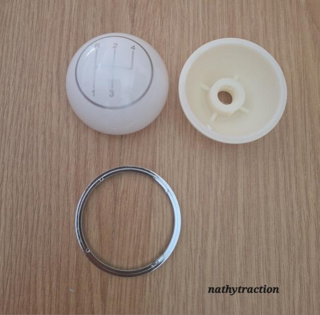 Pommeau levier vitesse blanc 2CV CITROËN LesAnciennes.com