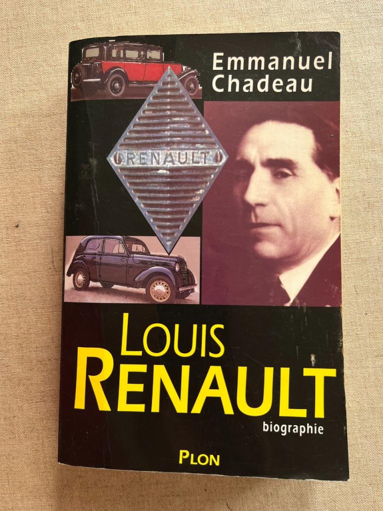 Renault Bibliographie par E Chadeau Plon 1998 LesAnciennes.com