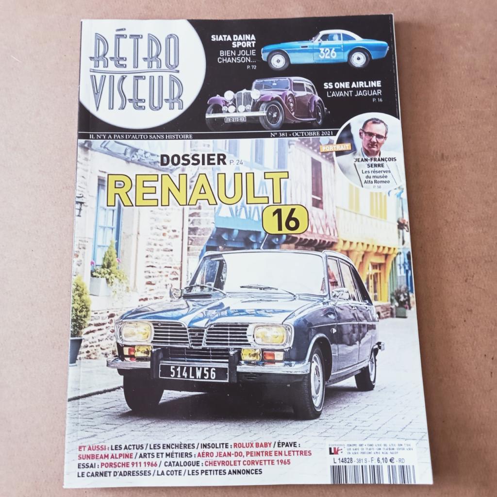 RETROVISEUR N° 381 DOSSIER RENAULT 16 LesAnciennes.com