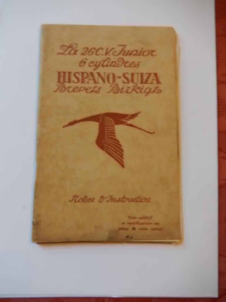 HISPANO SUIZA notice d'entretien LesAnciennes.com