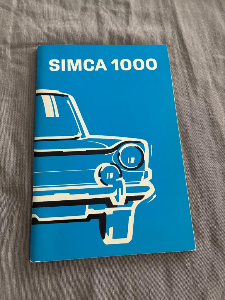 Notice mode d'emploi simca 1000 LesAnciennes.com