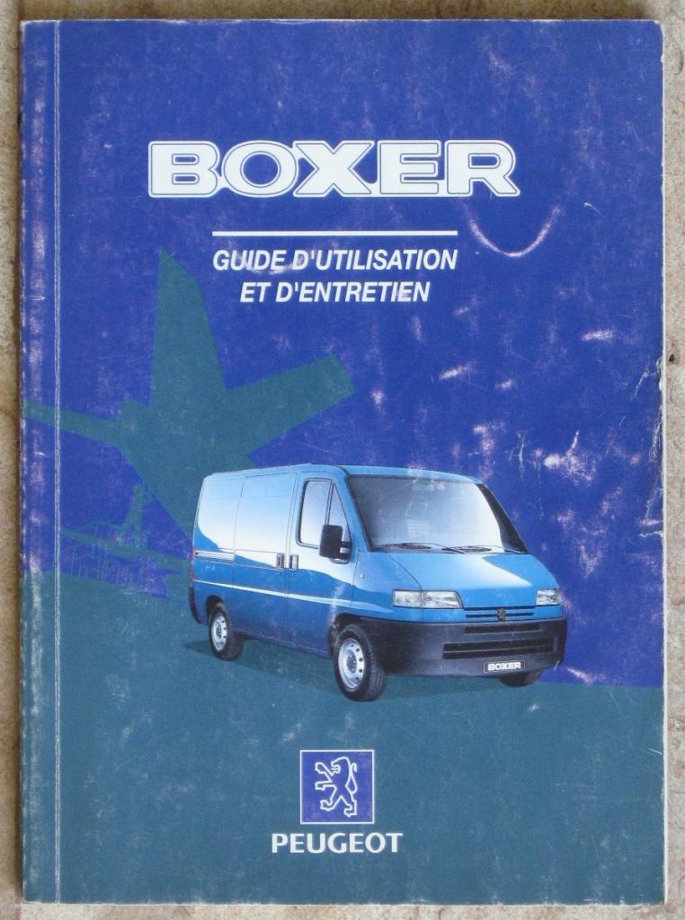 Notice d'Entretien Peugeot Boxer 1 phase 1 LesAnciennes.com