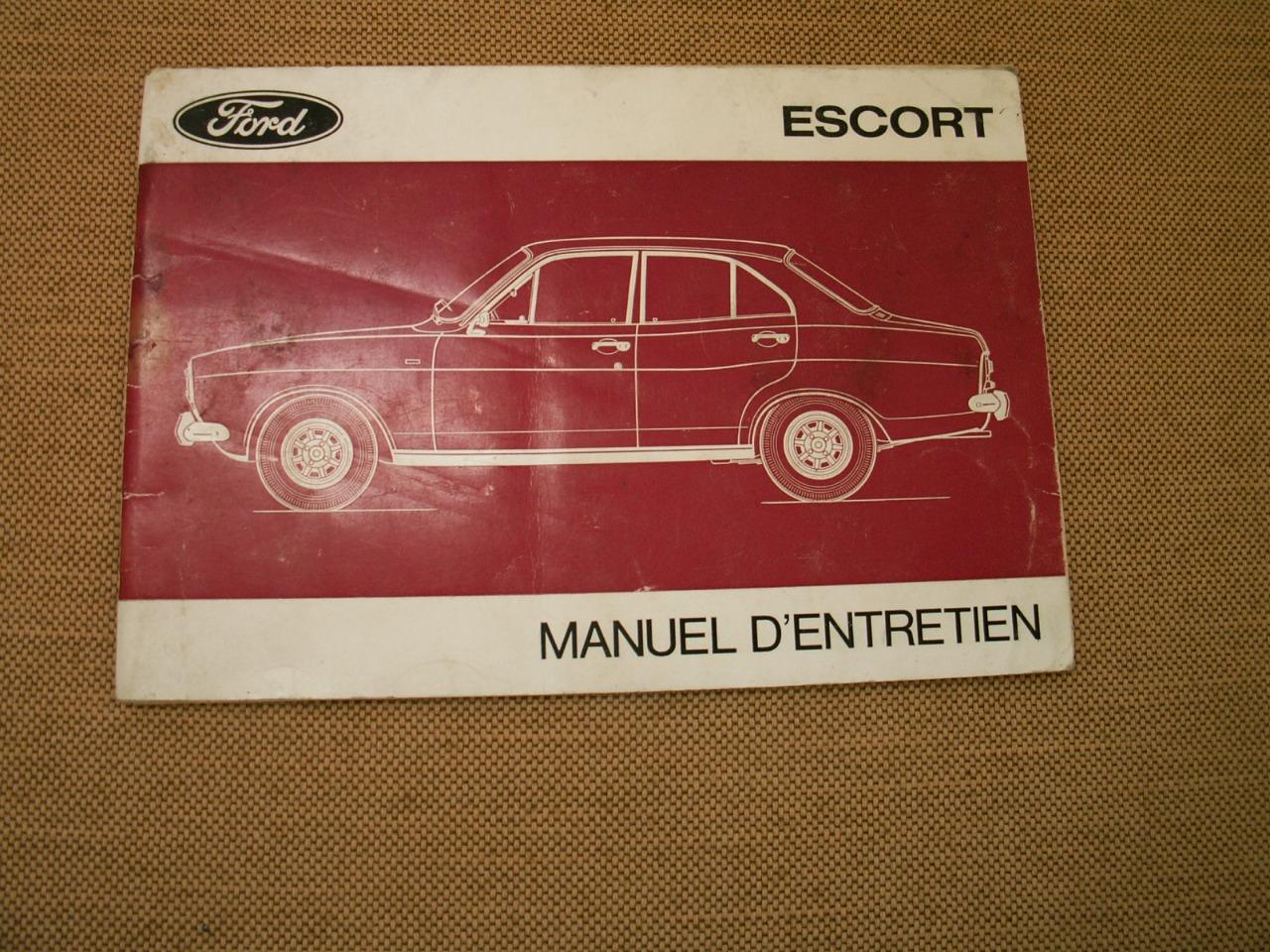 Ford Escort 1971 manuel de bord en français LesAnciennes.com