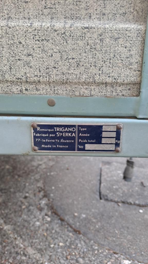 Remorque Erka a vendre LesAnciennes.com
