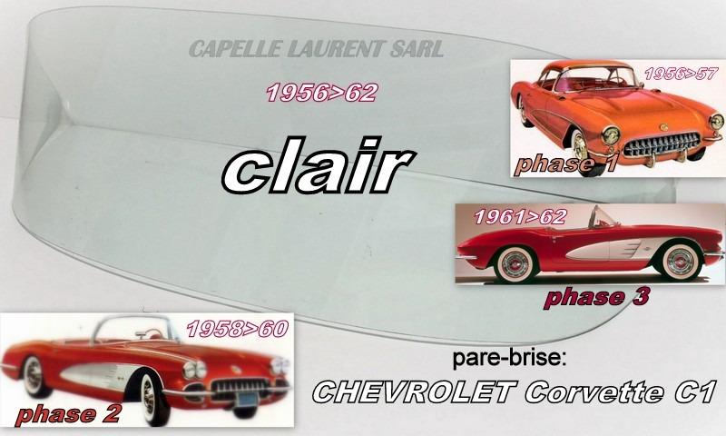 CHEVROLET CORVETTE PARE BRISE NEUF LesAnciennes.com