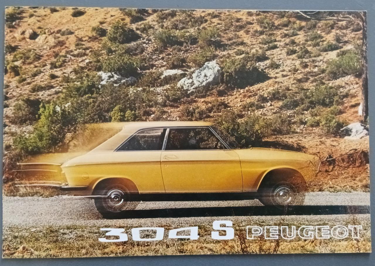 Prospectus Peugeot 304 S cabriolet et coupé LesAnciennes.com