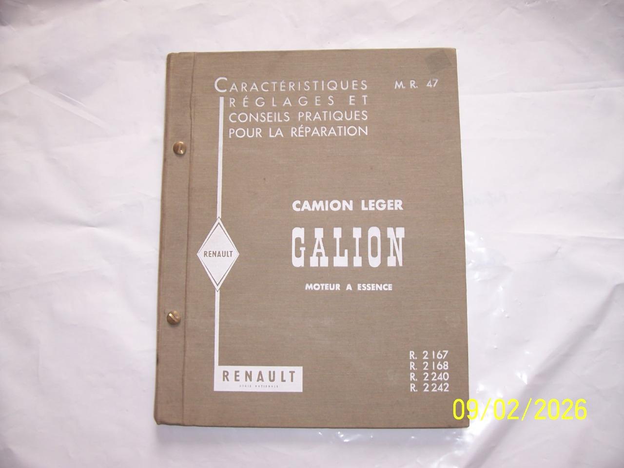 Revue technique camion galion renault LesAnciennes.com