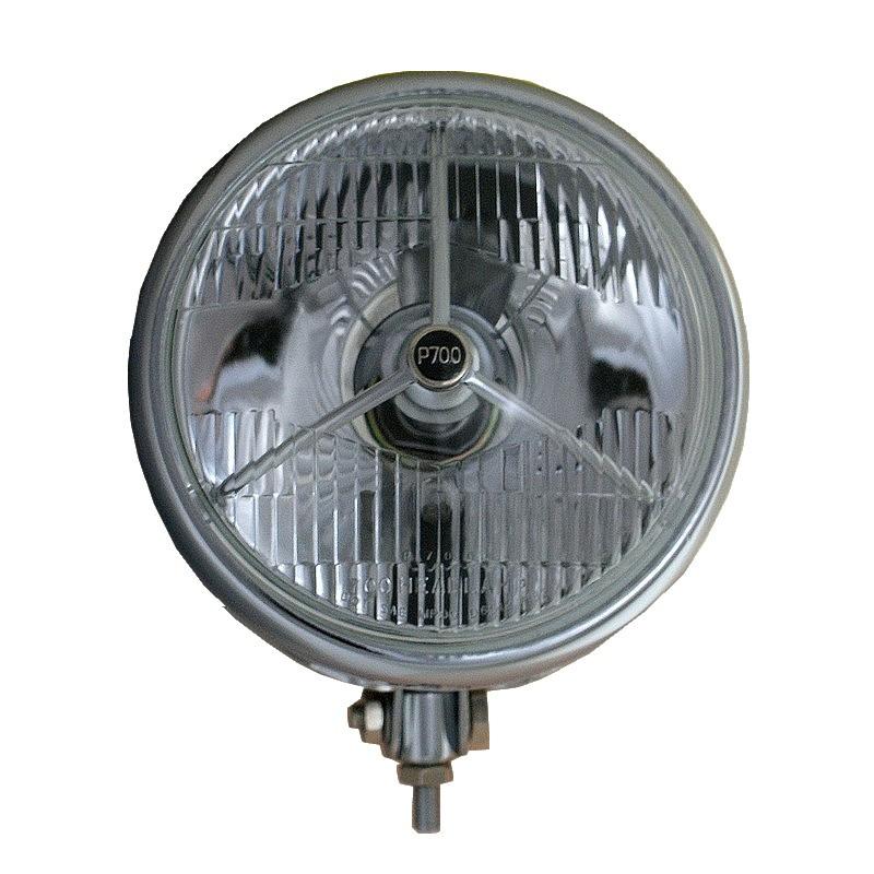 Phare boule chromé avec optique TRIPOD LesAnciennes.com