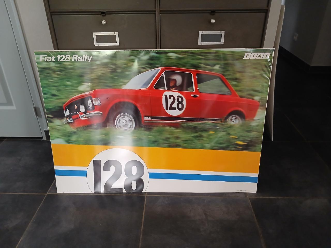 Affiche FIAT 128 RALLY de 1972 LesAnciennes.com