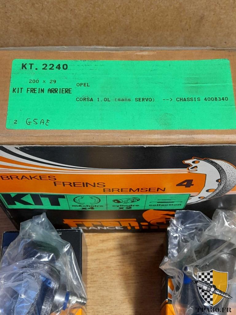 Kit frein arrière opel corsa 1.0L FREN-J KT.2240 LesAnciennes.com