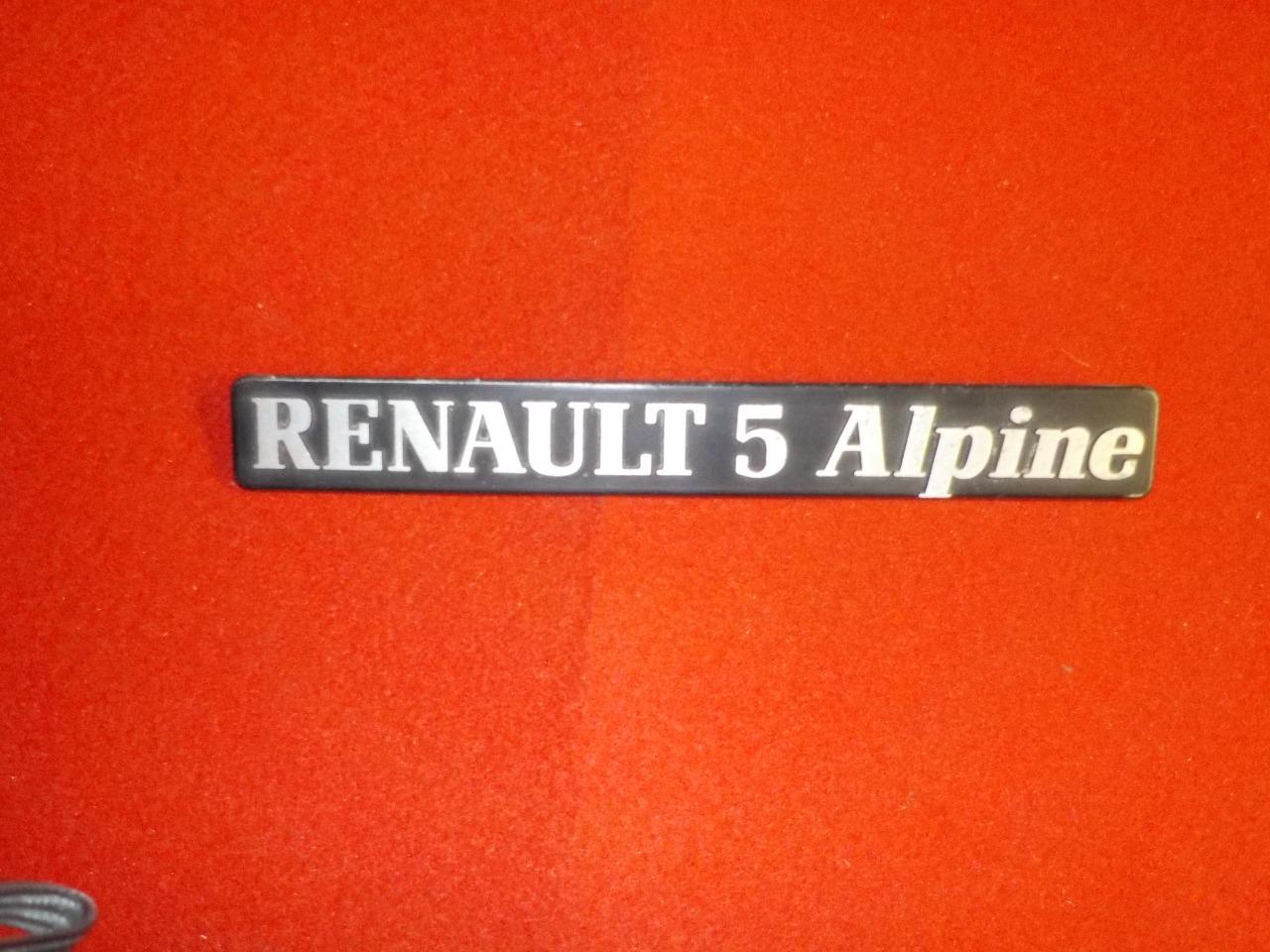 Monogramme RENAULT 5 (R5) Alpine LesAnciennes.com