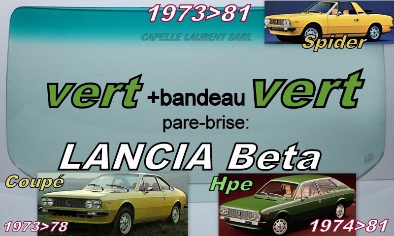 LANCIA BETA COUPE & BERLINA, PARE-BRISE NEUF LesAnciennes.com