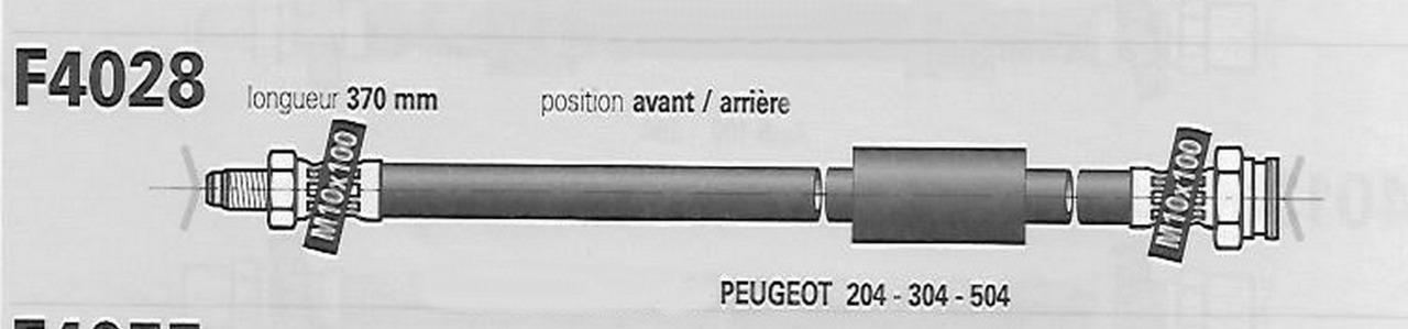 Flexibles PEUGEOT 204, 304, 504 LesAnciennes.com