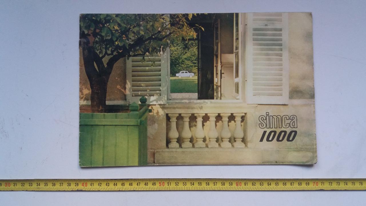 Brochure Simca 1000 LesAnciennes.com