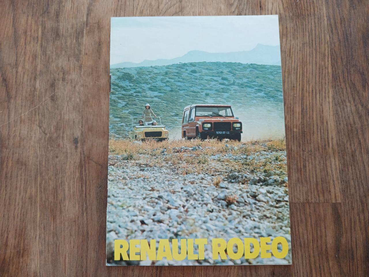 Catalogue RENAULT Rodéo 4 et 6 1978 LesAnciennes.com