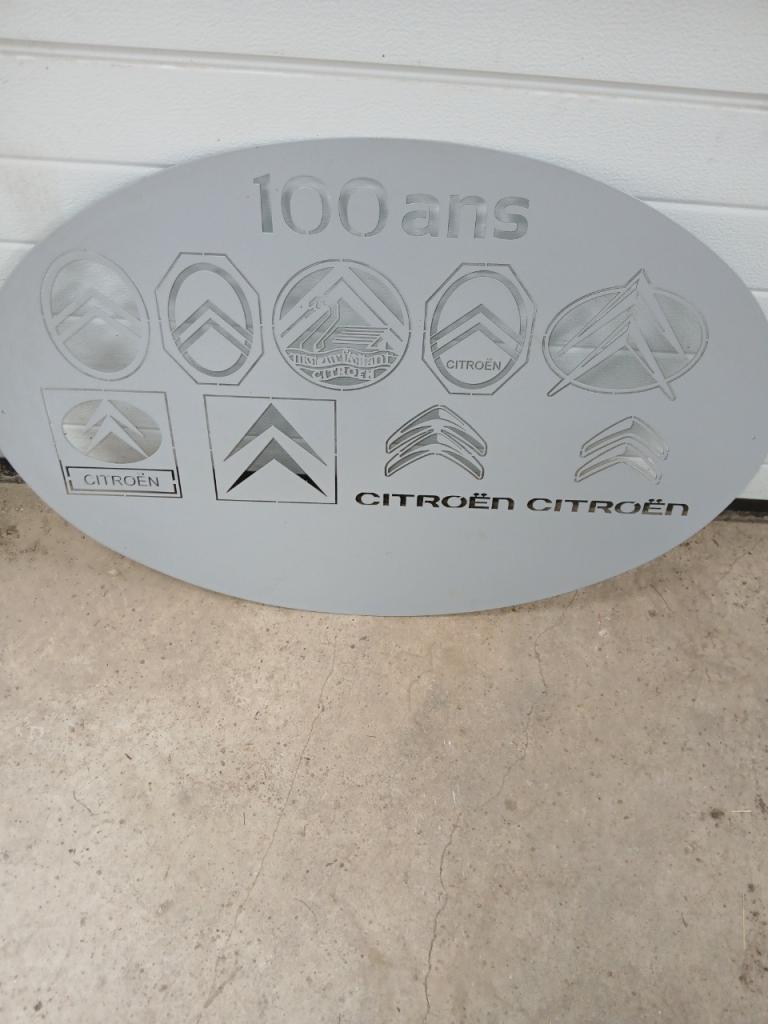 Plaque 100 ans Citroën LesAnciennes.com