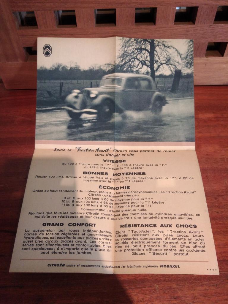 Dépliant CITROEN TRACTION avant LesAnciennes.com
