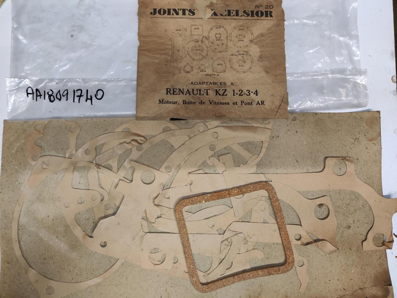 Pochette joints RENAULT KZ LesAnciennes.com