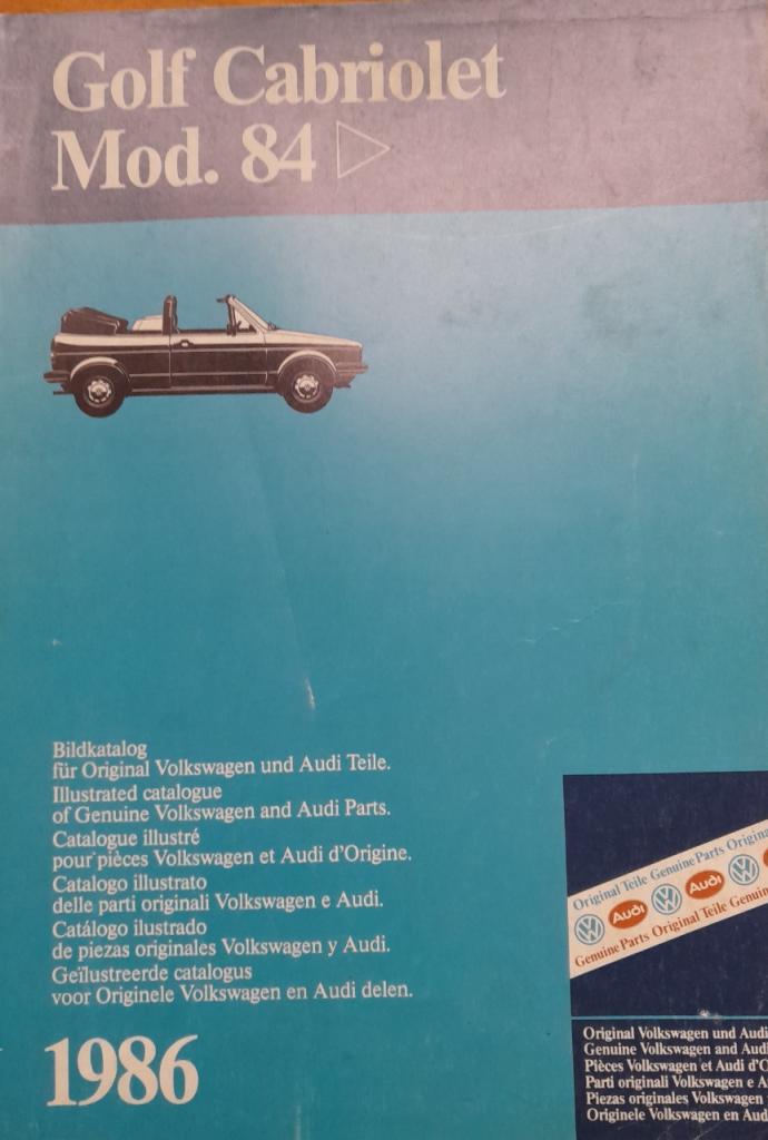 VW Golf cabrio Catalogue de pièces détachées LesAnciennes.com
