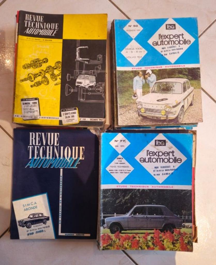 Lot de revues technique Simca LesAnciennes.com