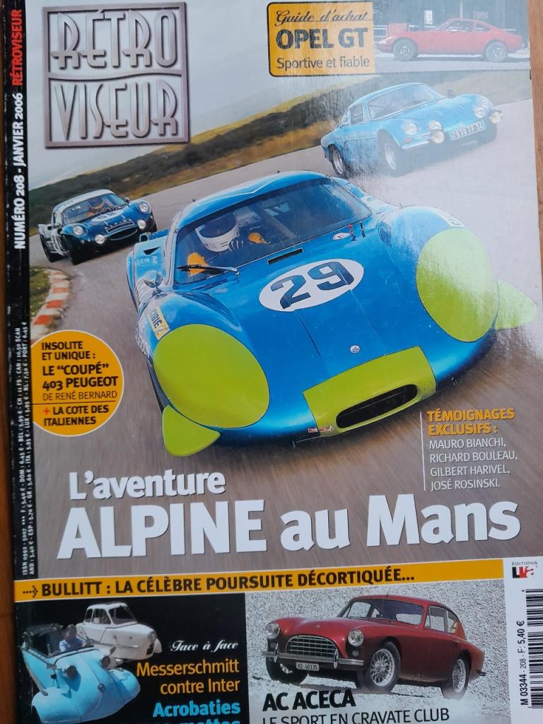Alpine au Mans Retro Viseur LesAnciennes.com